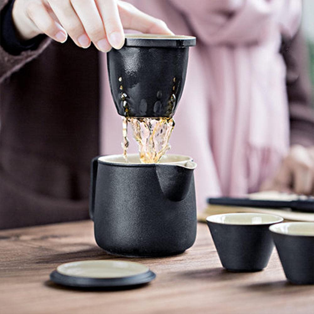 Tetera Juego De Té Teapot Tetera De Té Tea Kettle Tetera Filtro De Cerámica Tetera Tetera Tea Set Portátil Taza Rápida Oficina Taza Fluir Taza Pequeño Té Juego De Té