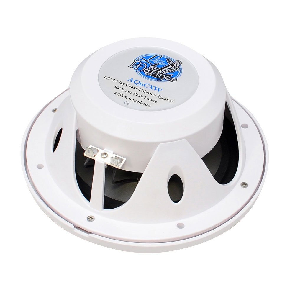 Lanzar AQ6CXW - Juego de altavoces de doble voz (400 W, 16,5 cm), color blanco