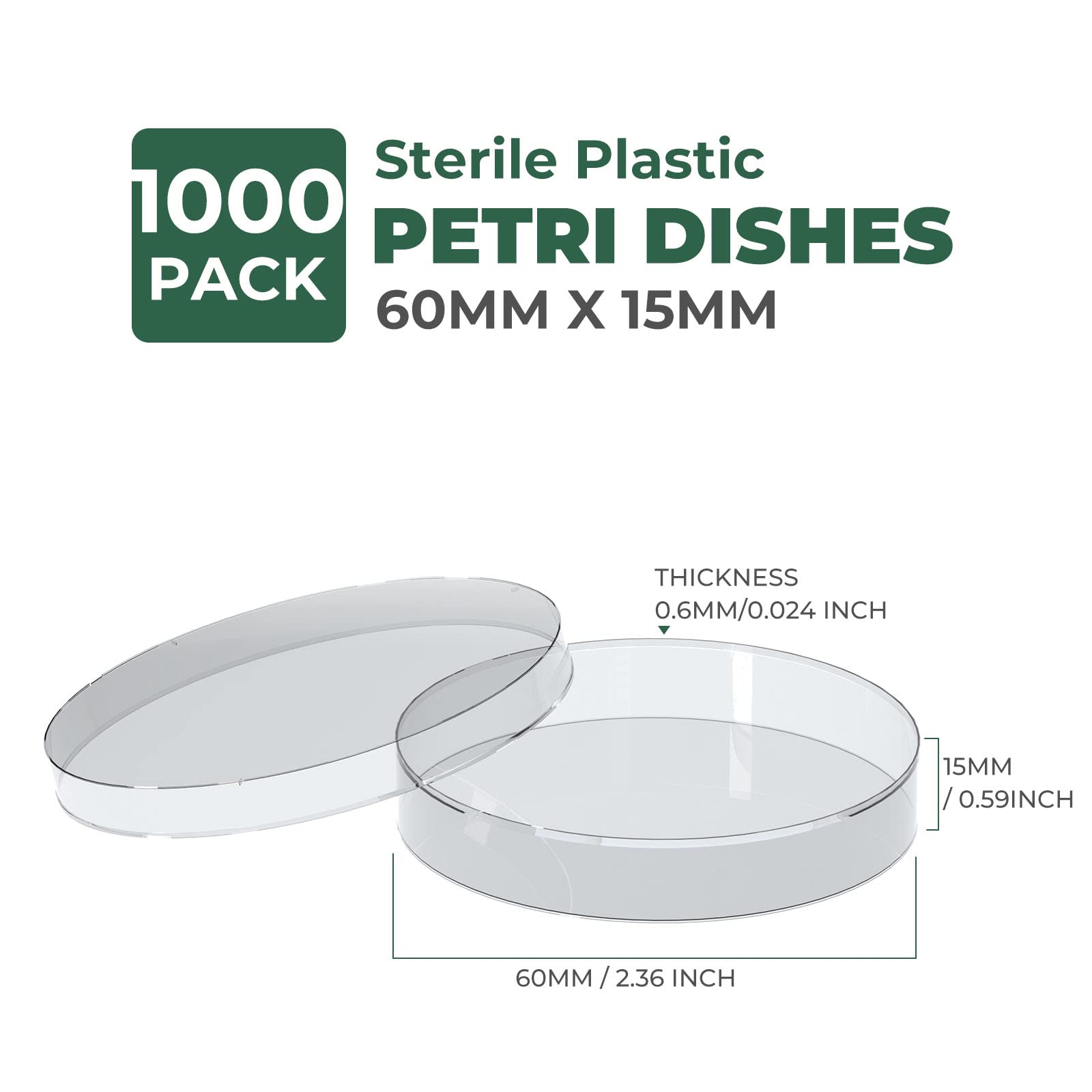 100 Piastre Petri Sterili In Plastica - Diametro 90mm X 15mm, Con Coperchio E Prese Aria, Per Laboratorio - Foto 10