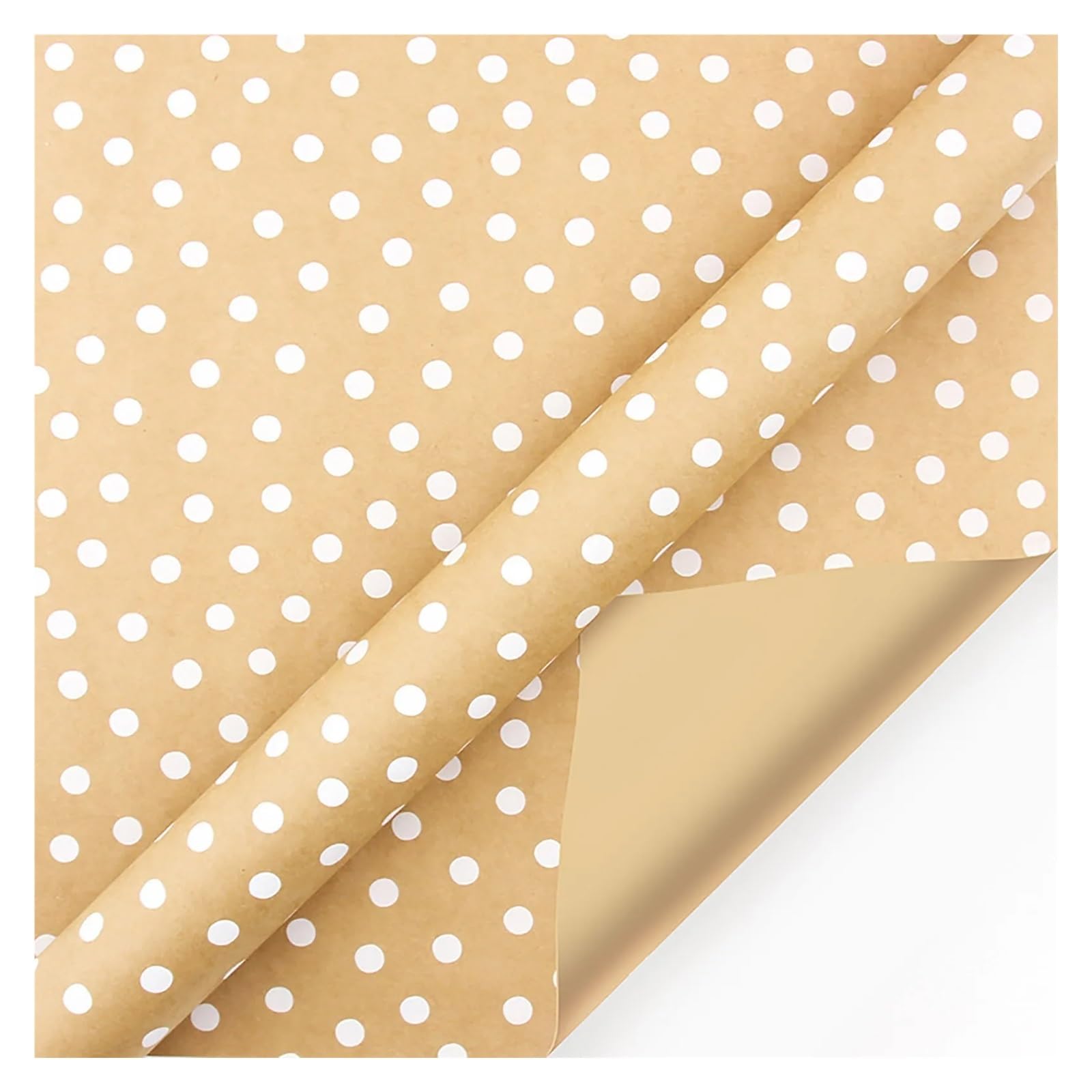 1pc Single-Sided Christmas Wrapping Paper Classic And Other Pattern Kraft Printed Present Giving Holiday(Dot)