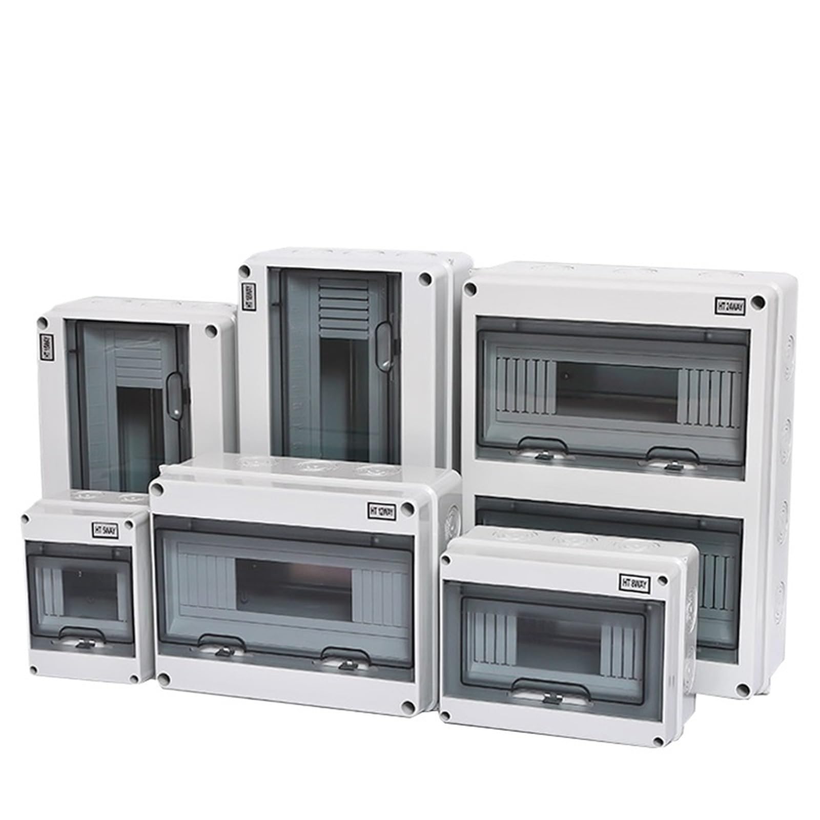 Scatola di giunzione serie HT 2/3/5/8/12/15/18/24WAY PC Scatola di distribuzione elettrica esterna IP65 impermeabile Scatola di distribuzione elettrica(HT-3WAY)