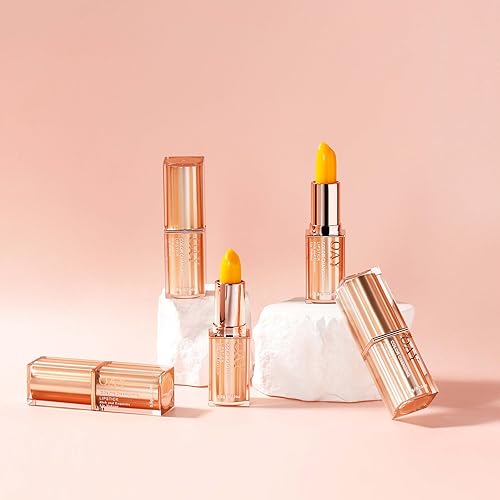Miniatura 2 de OAY Bálsamo labial que cambia de color + color de labios construible, ácido hialurónico ceramida NP, acabado brillante natural, núcleo de vitamina E