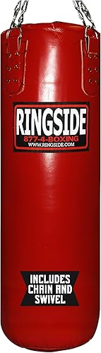 Miniatura 1 de Ringside Bolsa pesada de cuero relleno suave de 100 libras, saco de boxeo resistente para boxeo, artes marciales mixtas, muay thai y entrenamiento