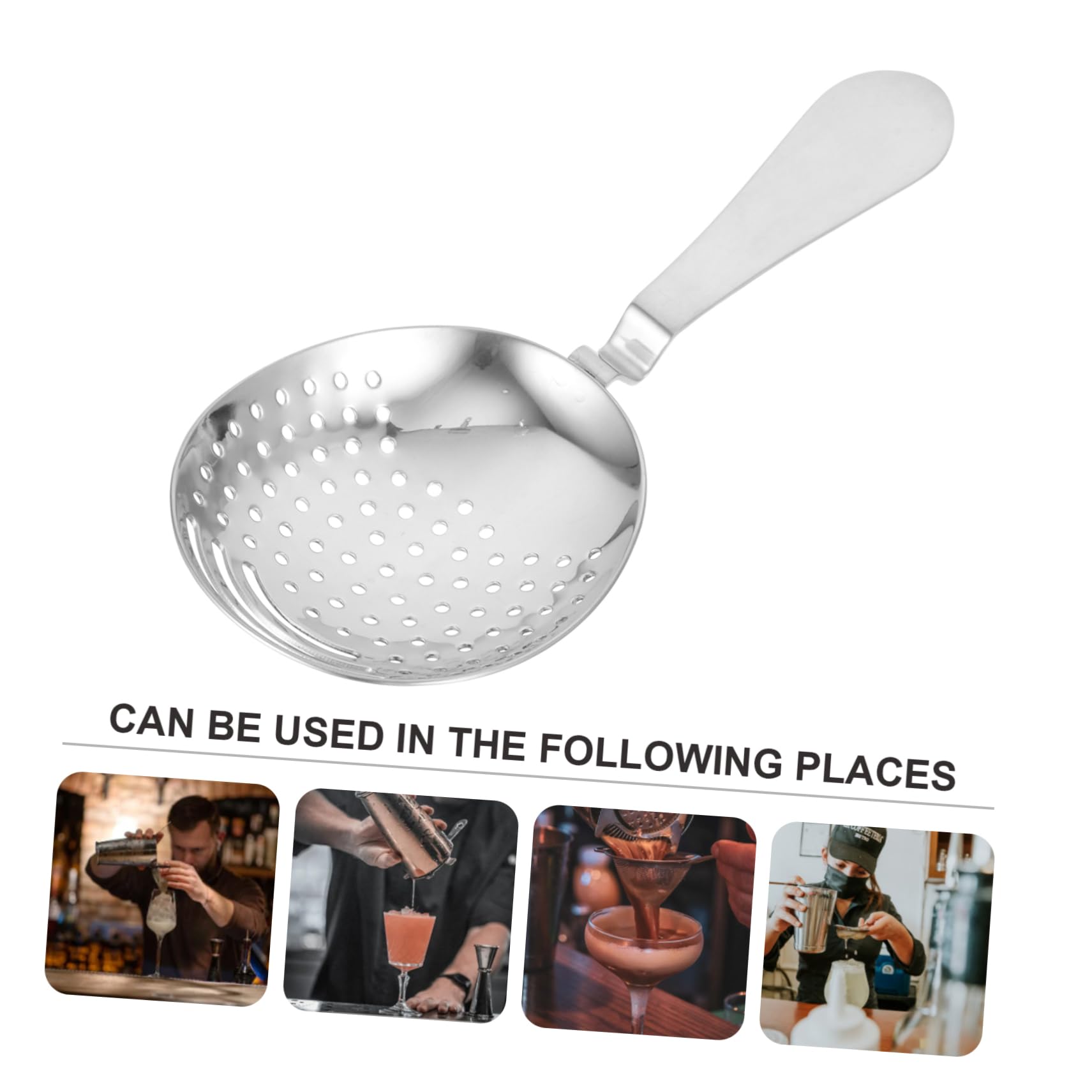 TOPBATHY 3piezas Colador De Cócteles De Inoxidable Para Filtrar Herramienta De Bartending Para Cócteles y Bebidas Diseño Ergonómico Práctico