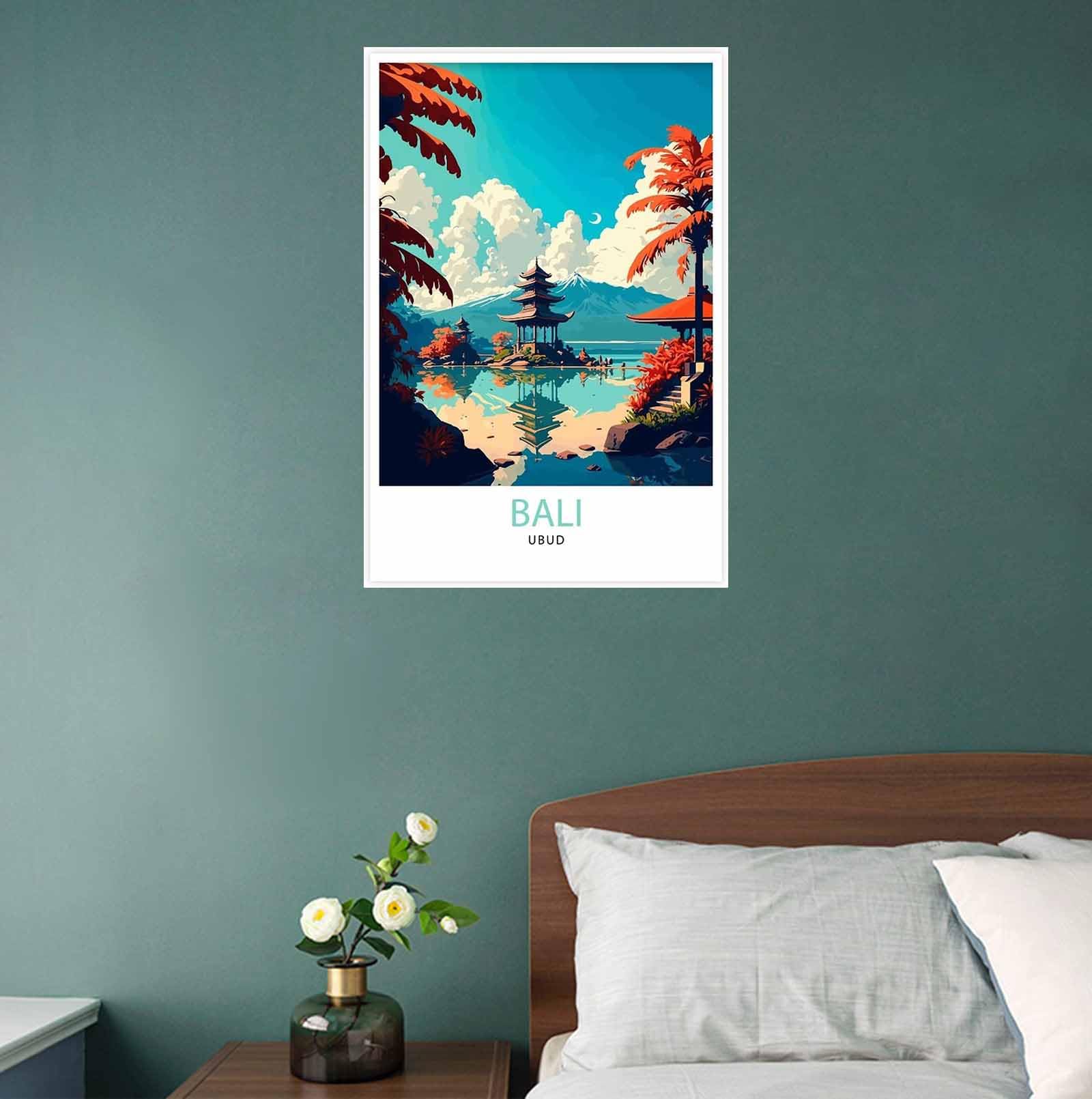 Affiche Toile "LE BAL DES BALEINES" Vintage 40x60cm - Décoration Murale Chambre Salon Bureau