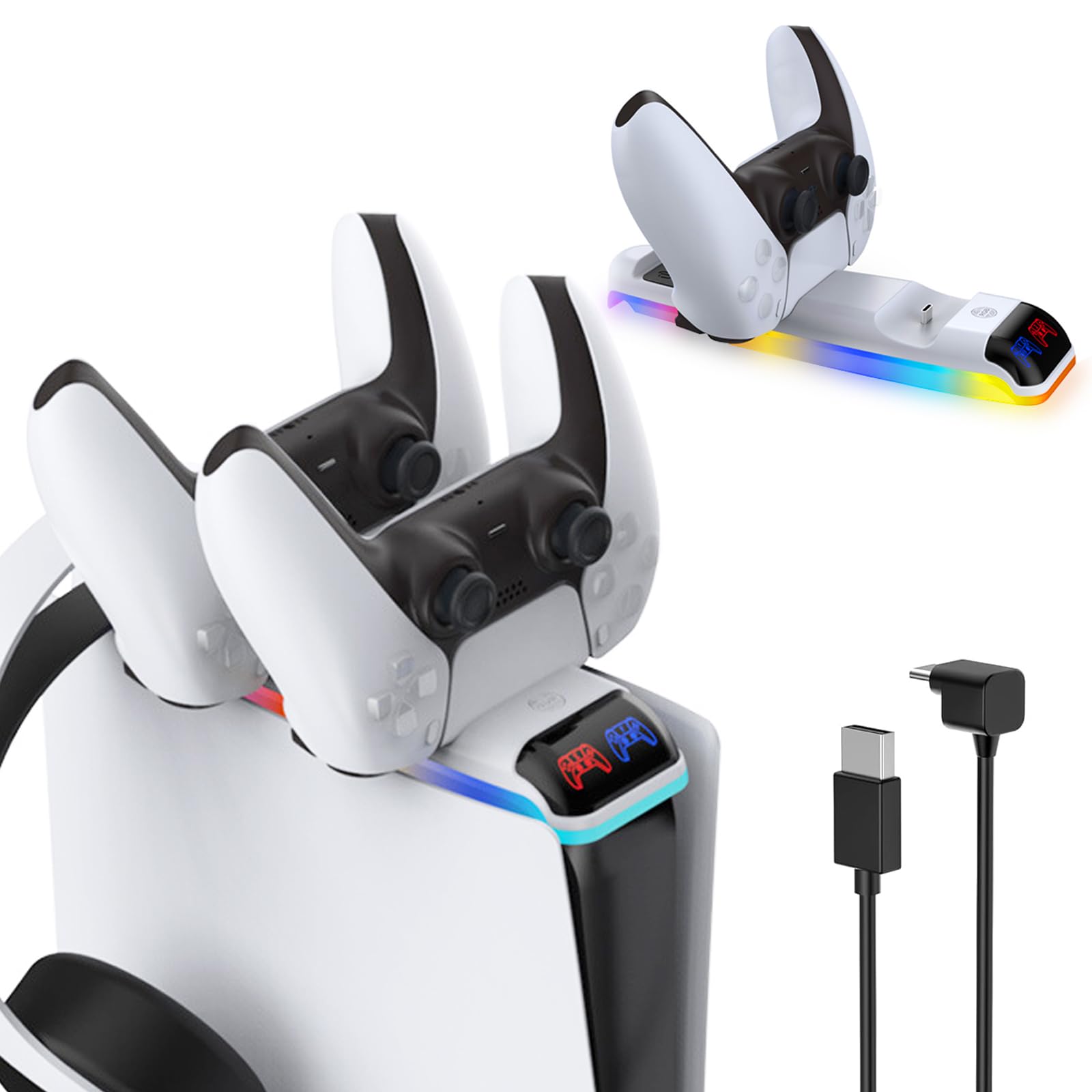 Amazon.co.jp: PS5 コントローラー 充電スタンド 【Lwuckbarrt-新型PS5 