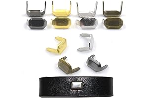 100 Pcs Leather Staples Gunblack DIY Leathercraft Connector Belt Loop Fastener Holder 8mm