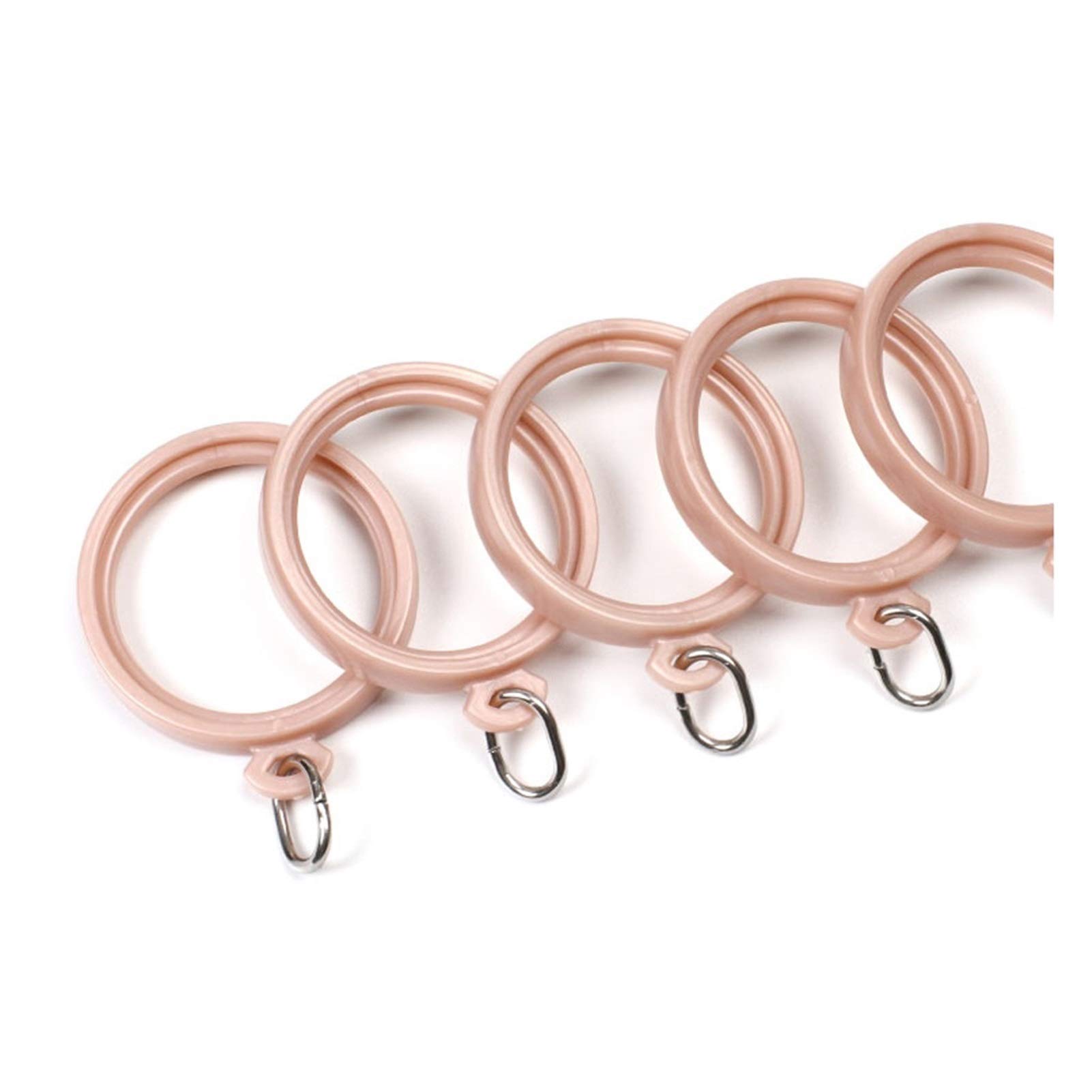 Anelli per Tende 50 pz Silenzioso Denso Anello Anello Anello Doccia Tenda appesa Fibbia Tenda Gancio Accessori Fibbia dal Vivo Fibbia Anello Tenda in plastica Ganci per Tenda Doccia Anelli