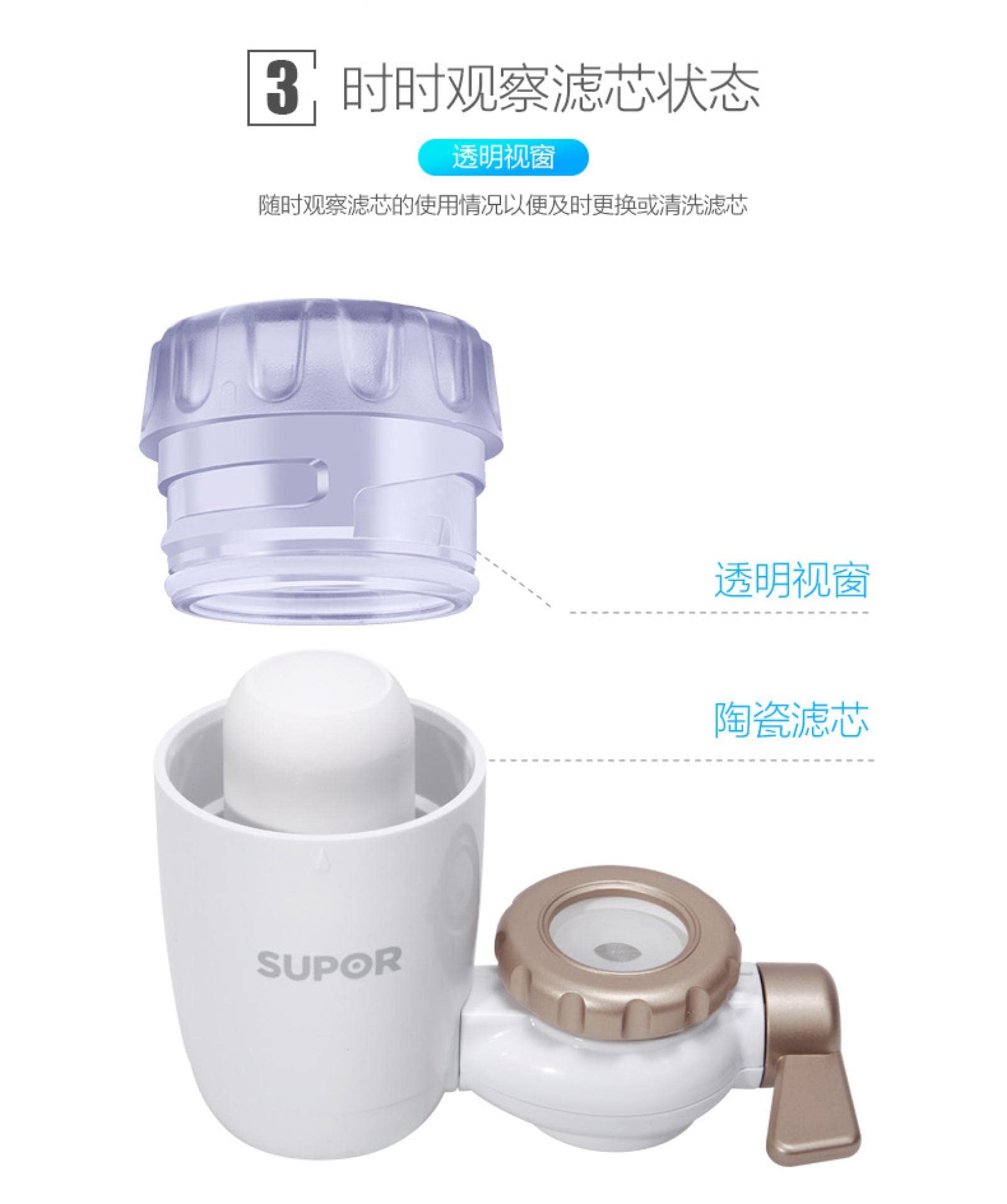 Purificador de Agua hogar Cocina Universal Grifo Filtro purificador de Agua Ultra Filtro de Agua