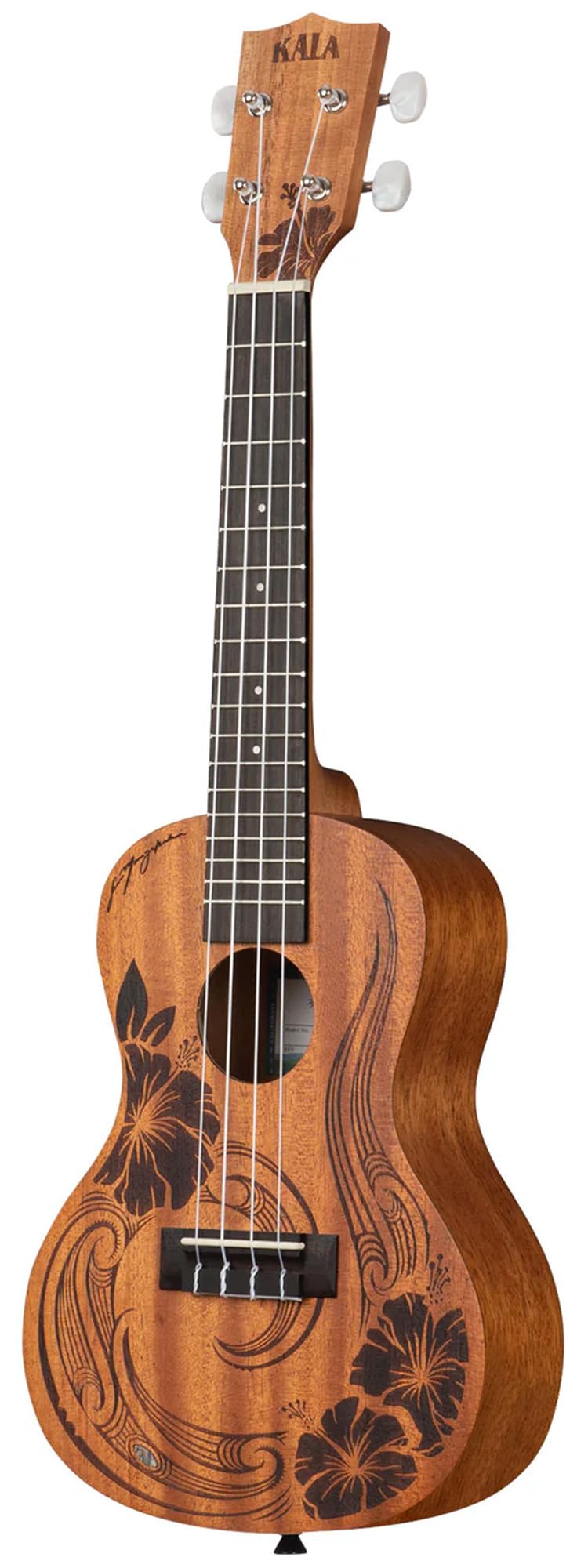 Kala Unity Mahagoni-Konzert-Ukulele mit Gigbag, Stimmgerät, Gurt, Saiten und Austin Bazaar Poliertuch