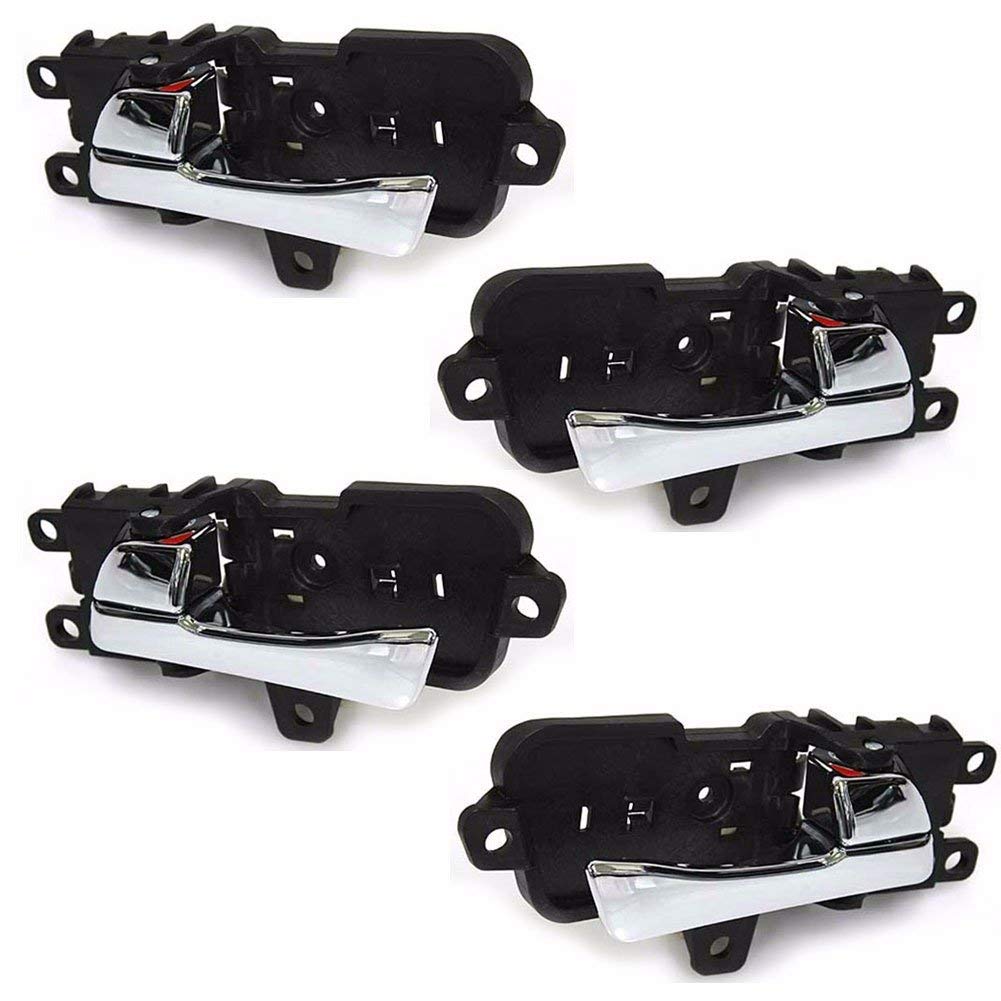 4Pcs 1Set Interior Inside Chrome Door Handle For Hyundai Sonata 2011 2014