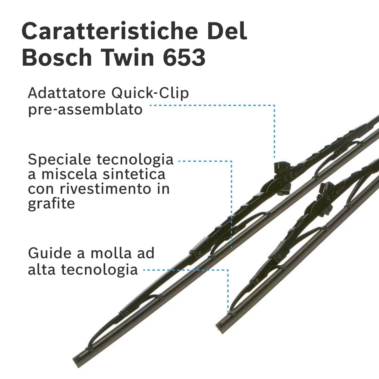 Wish® Hybrid Symbio 26/16/16 Set Completo Tergicristalli