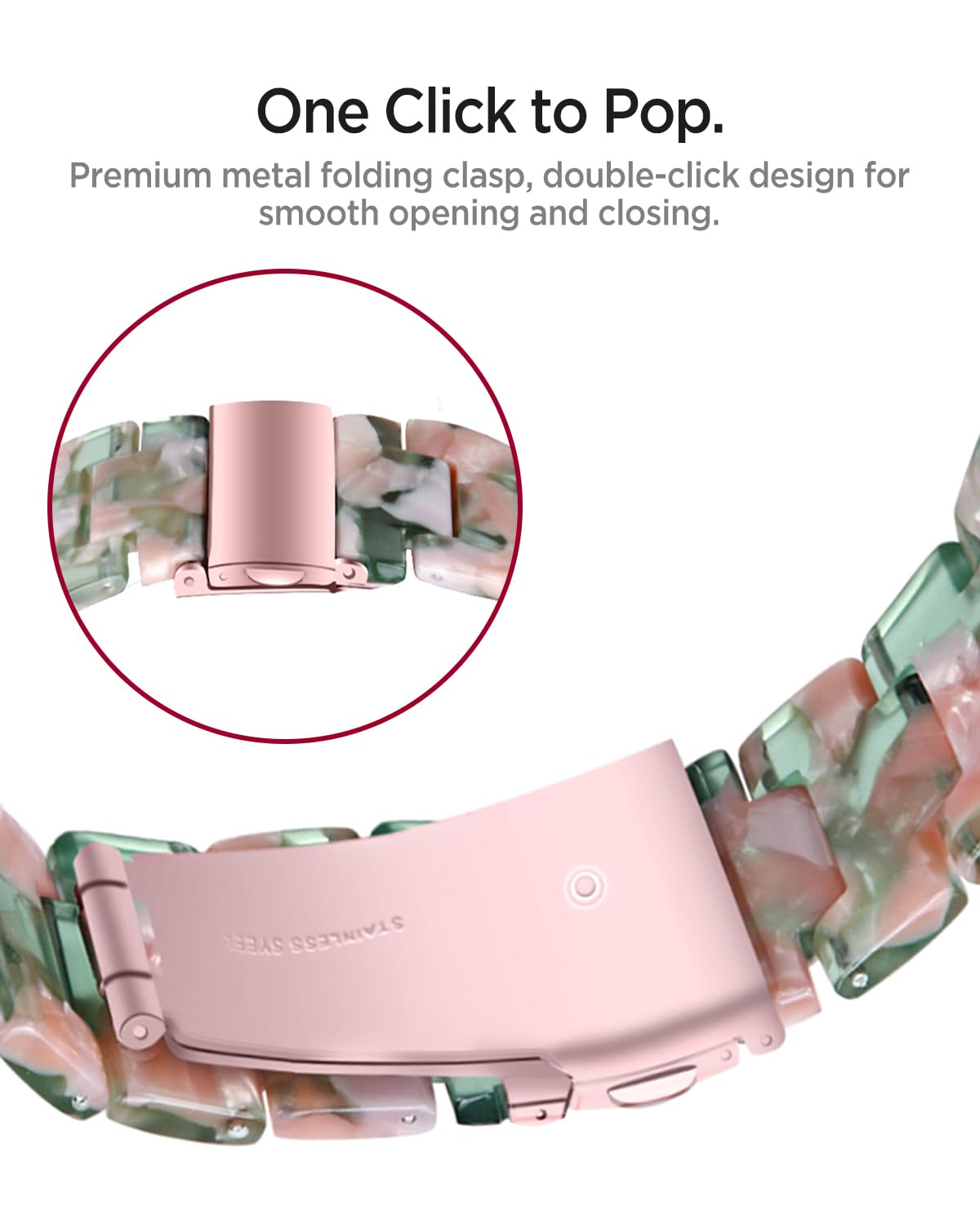 Miimall Pasek z żywicy do zegarka Apple Watch Series 10 Ultra, SE Series 9, 8, 7, 6, 5, 4, 3, 2, 1, lekki pasek do iWatch 49 mm, 46 mm, 45 mm, 44 mm, 42 mm, 41 mm, 40 mm, 38 mm, regulowana bransoletka