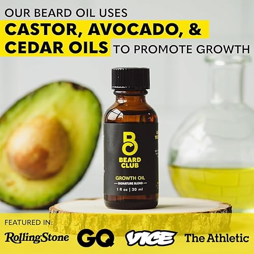 Miniatura 5 de The Beard Club Kit esencial para el crecimiento de la barba, aceite para el crecimiento de la barba, vitaminas, spray de vitaminas y cepillo para