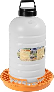 FARM-TUFF Top-Fill Duck Waterer, 7 Gallon – Durable BPA-Free Plastic Poultry Waterer with Wide Base & Splash-Reducing Design
