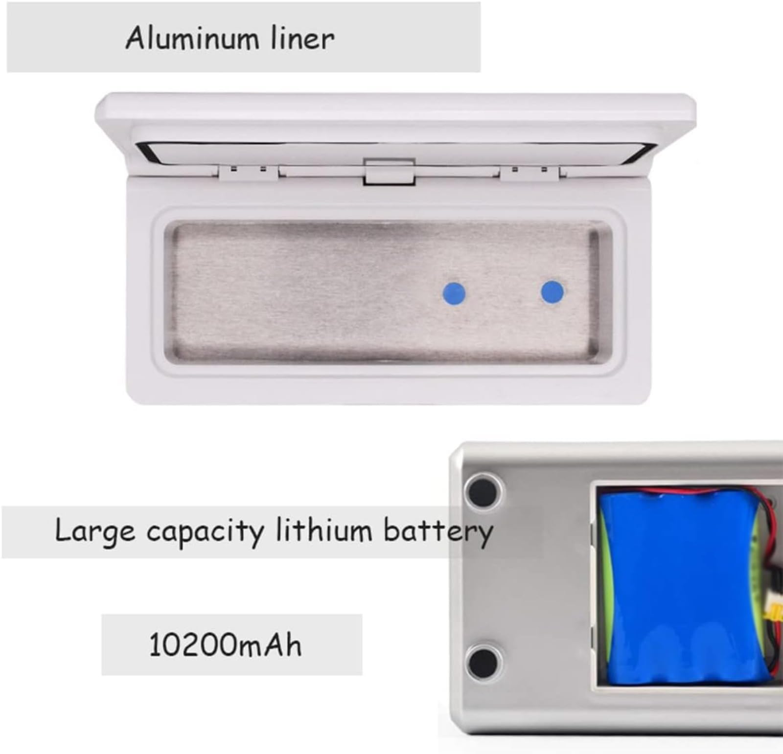 Mini frigorifero per insulina, per viaggi, raffreddamento intelligente con batteria, custodia portatile da viaggio per insulina, per casa, campeggio, camper e volo