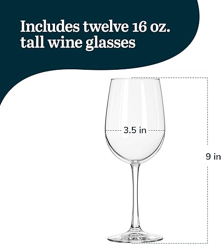 Miniatura 32 de Libbey Vina - Copas de vino tinto (6 unidades) Vino Tinto, Tallo,Vino multiusos, tallo,Claro,Rojo y blanco, sin tallo (embalaje estándar),Vino