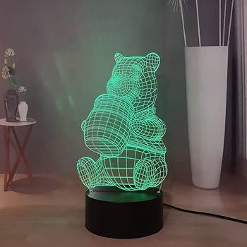 Amazon.co.jp : Laysinly くまのプーさん 3D ナイトライト