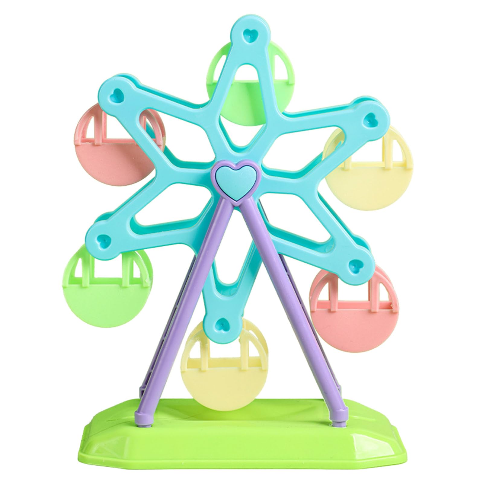 Suchuanguang As Pic Shows Bird Ferris Wheel Toy, Parrots Cage Toy Foraging Wheel Toy For Budgies Parrot Food Dispenser For Parakeets Budgies Plastic