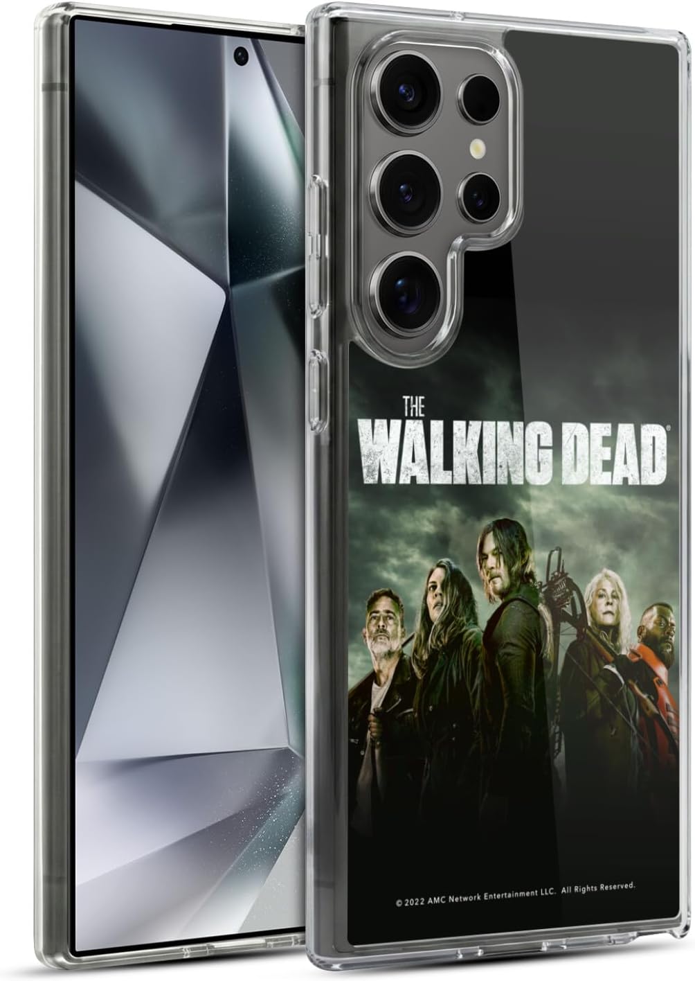 Head Case Designs Officially Licensed AMC The Walking Dead Poster Season 11 Key Art Gel Case [Military Grade Protection] Compatible with Samsung Galaxy S24 Ultra 5G and Compatible with MagSafe