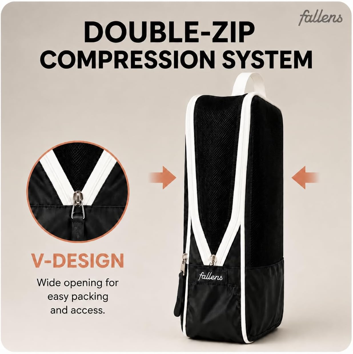 Luxury 8 Set Compression Packing Cubes for Travel. Heaven Sent.- Lightweight Luggage Organizer Bags - Durable Space Saver Bags - Travel Essentials