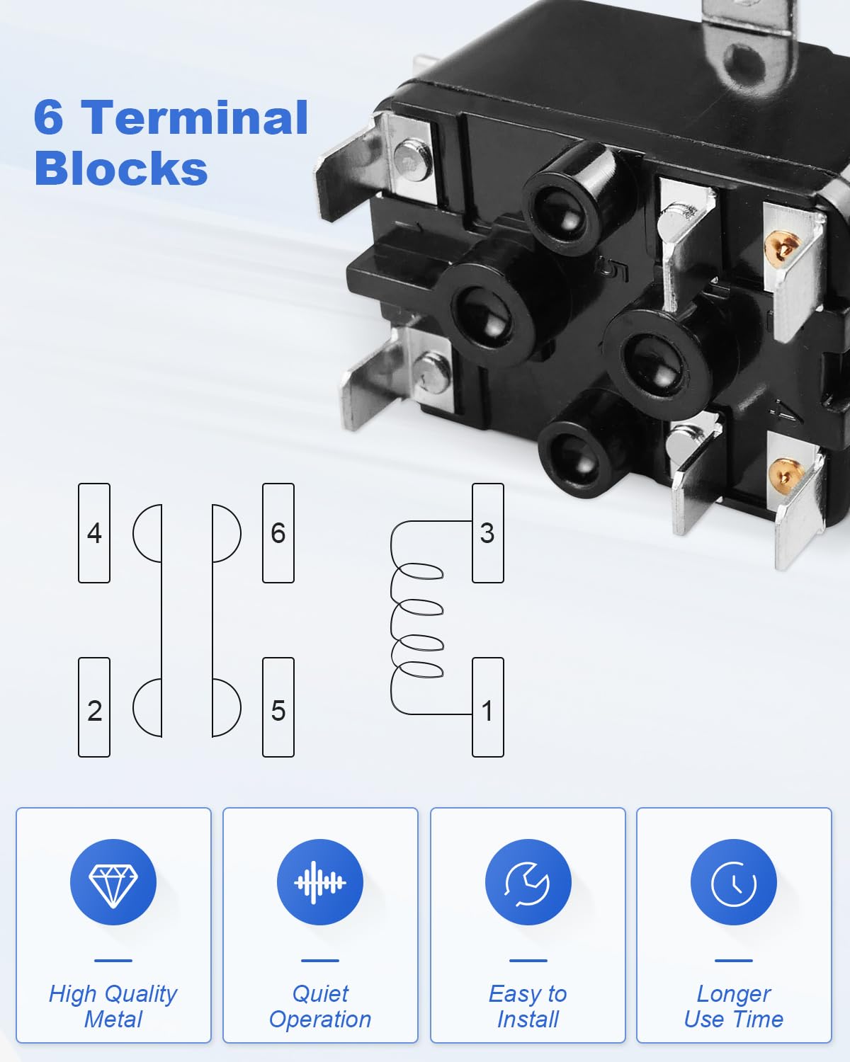 2 Pack Fan Relays - HVAC & Furnace Control -5