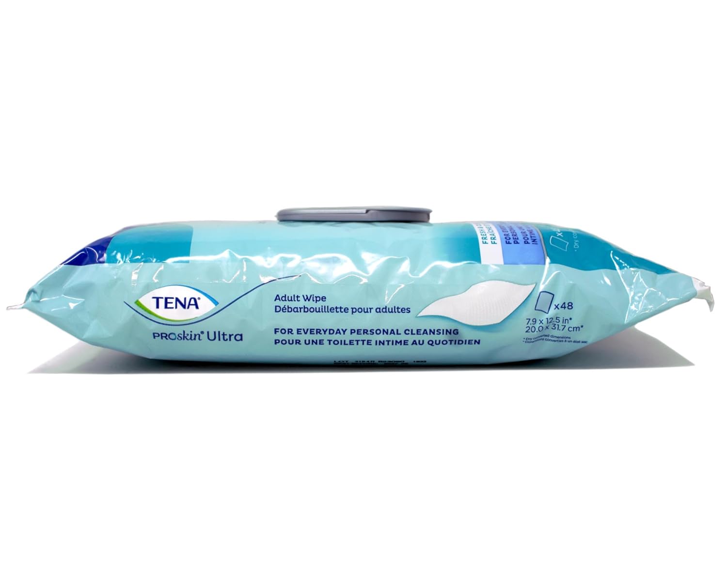 Tena ProSkin Ultra Personal Cleansing Wipe 7-9/10 x 12.5 65720, 3 Pack 144 Wipes