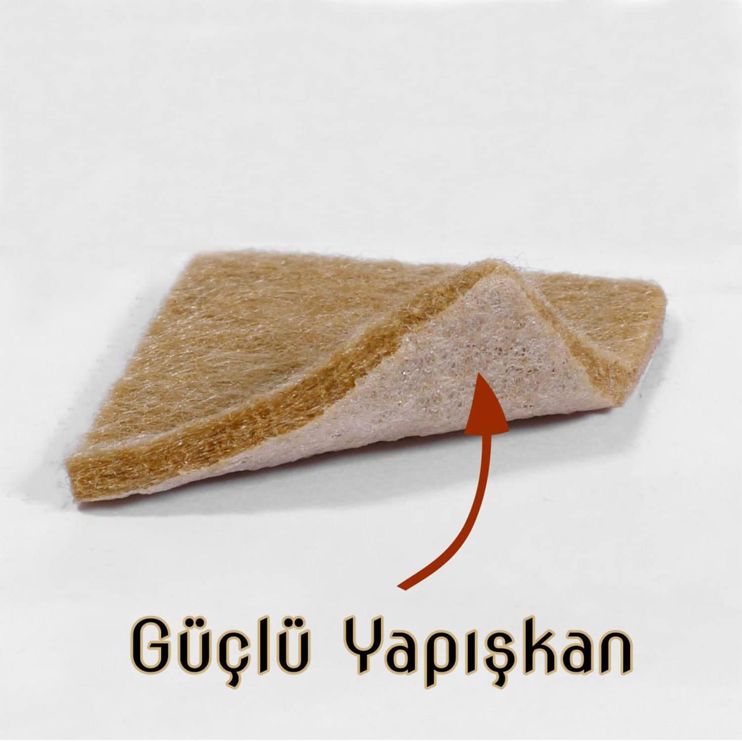 Badem10 Nobel Masa Sandalye Parke Zemin Koruyucu Keçe Yapışkanlı Dikdörtgen 240X120 mm