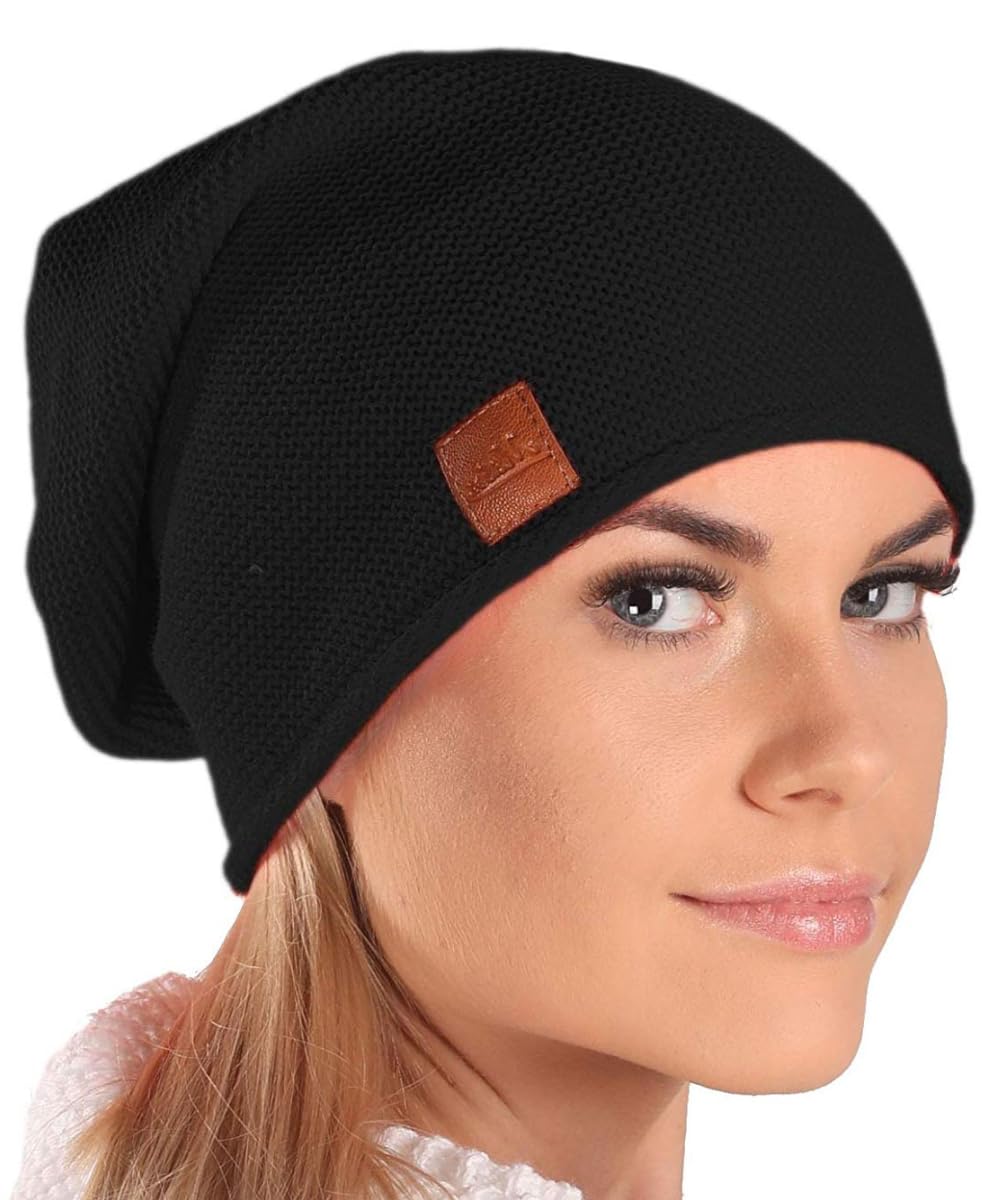 Bonnet Slouch Mikos* Femme - 100% Acrylique - Confortable Et Doux - Hiver/Printemps