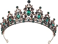 Vista 39 de Kamirola - Corona de reina y tiaras corona de princesa para mujeres y niñas, diademas de cristal para novia, princesa para bodas y fiestas (01)