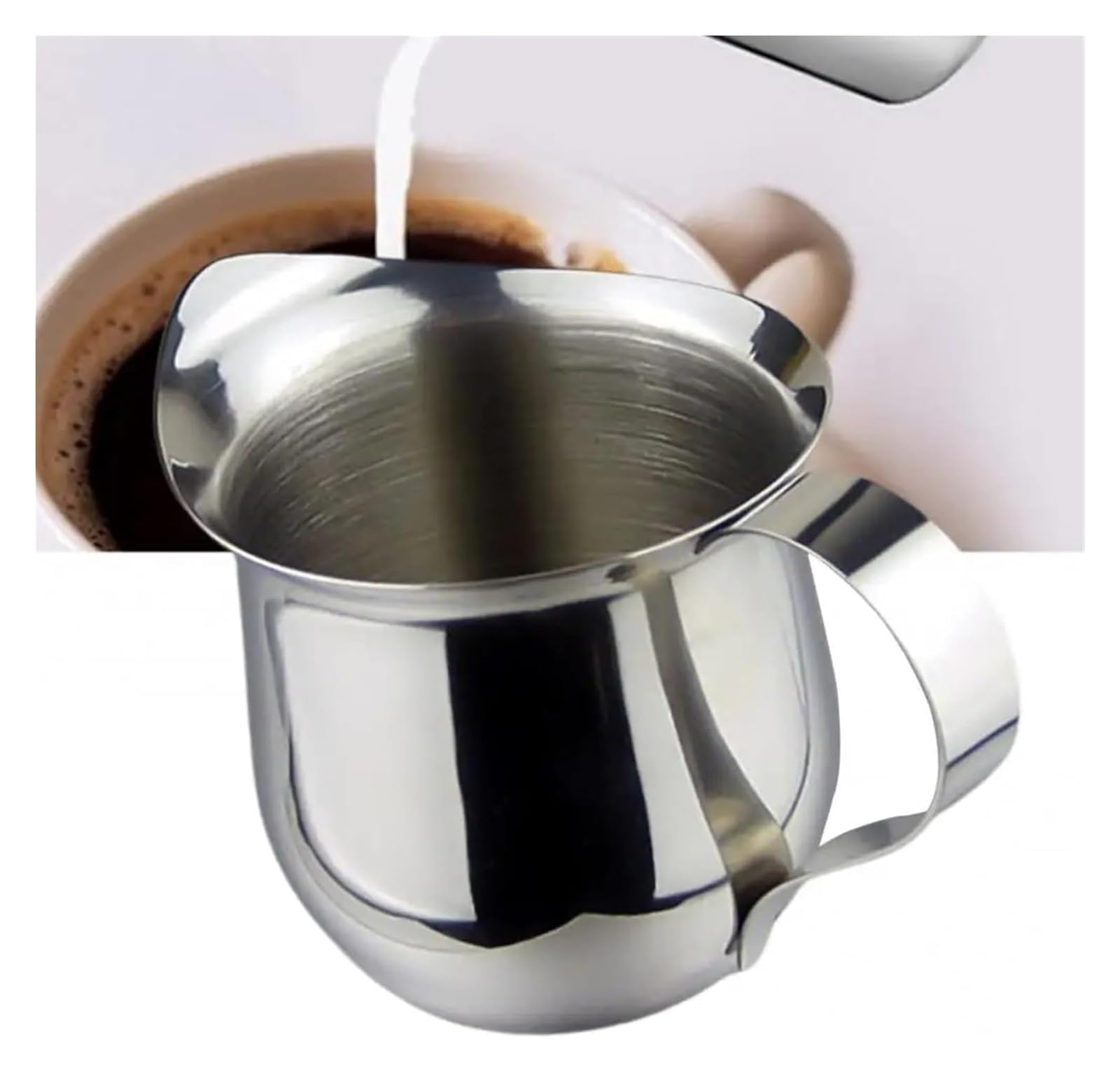 Kubek Coffee Art do espresso i latte - 1 szt. dzbanek do kawy do spieniania i nalewania mleka(240ml)