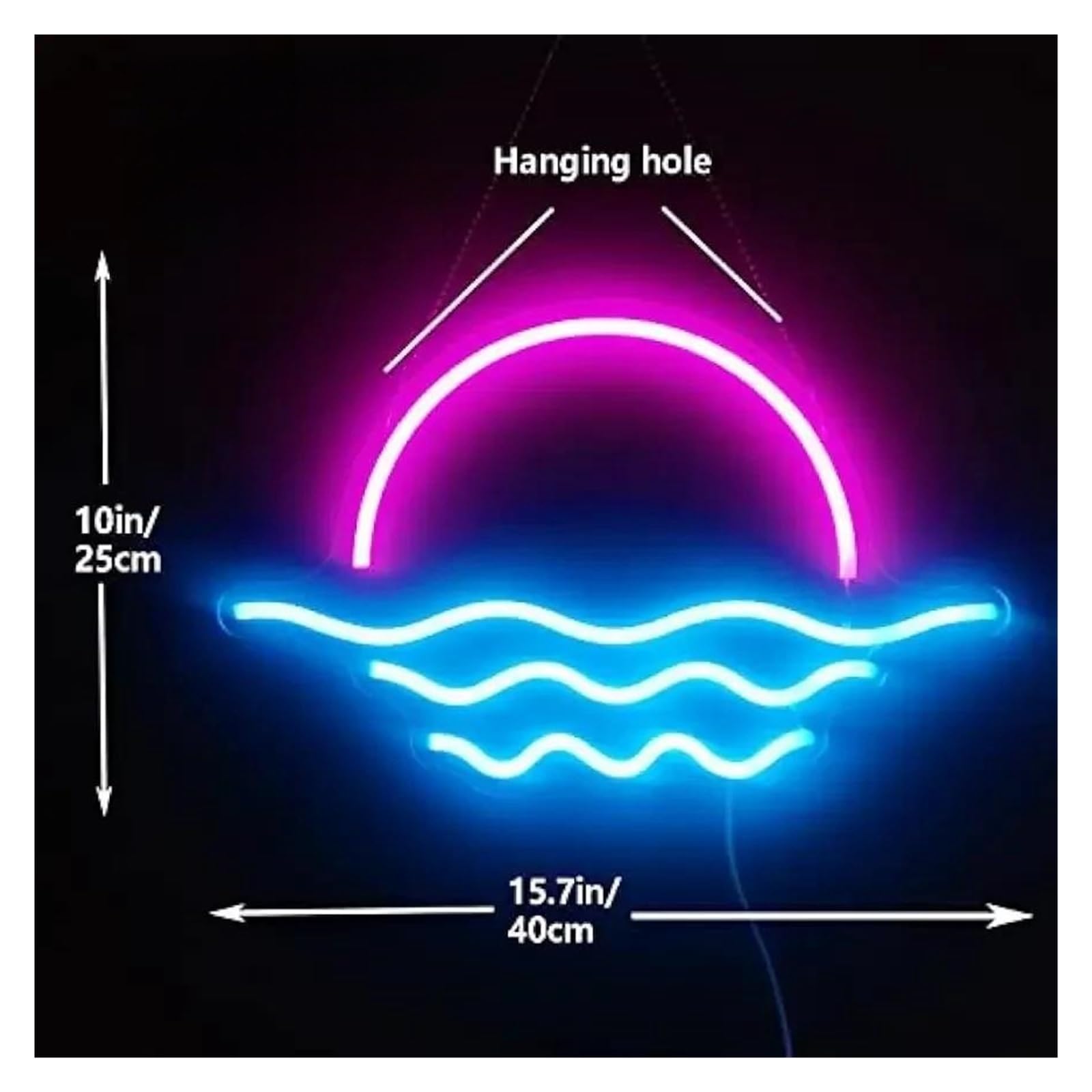 Luce al neon Per Alba Tramonto per Insegna al per Neon per Alimentazione per USB Dimmerabile