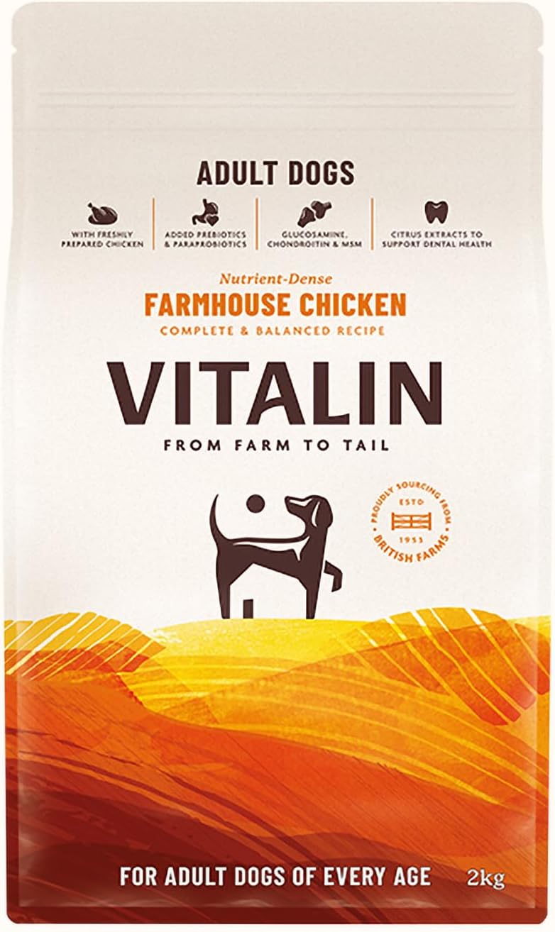 Vitalin Farmhouse Chicken Dog Dry Food - 12KG