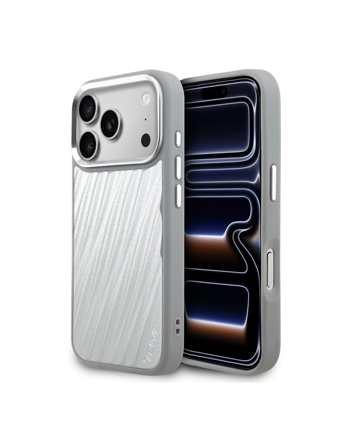 CG MOBILE TUMI [Official Licensed], Protective Case Designed for iPhone 17 Pro Max (2025) | HC Aluminum 19 Degree Case – Silver