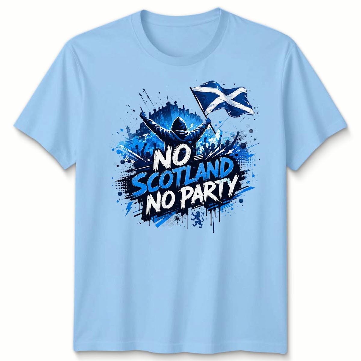 No Scotland No Party Unisex Football T Shirt Game Day 2026 Scotland Soccer Fans Foooty Tee Gift 5-6 Years