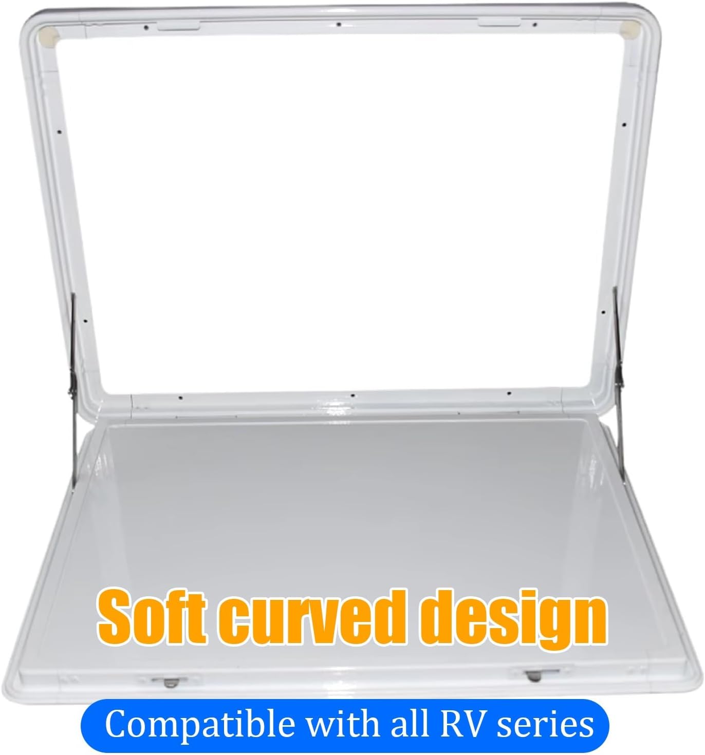 Foldable RV Picnic Table - Wall-Mounted Aluminium Alloy Table for Campervan & Caravan - Portable Outdoor Dining Table, Black (50x35x2.5cm/20x14x1in)