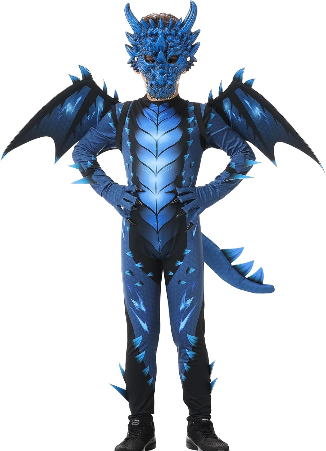 Product image of Lopbraa Dragon Costume Kids with Dinosaur Wings, Claw and Mask Set