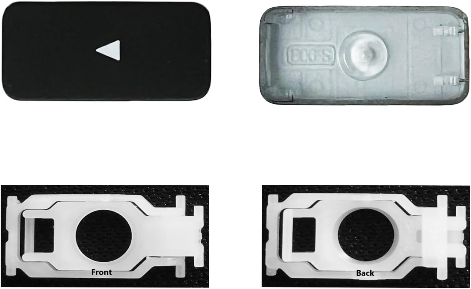 Individual Key Cap with Hinge Replacement for (M1 M2) MacBook Pro A2141 A2251 A2289 A2338 A2442 A2485,Replace for MacBook Air A2179 A2337 A2681 Keyboard Keycap (Left Arrow Key)