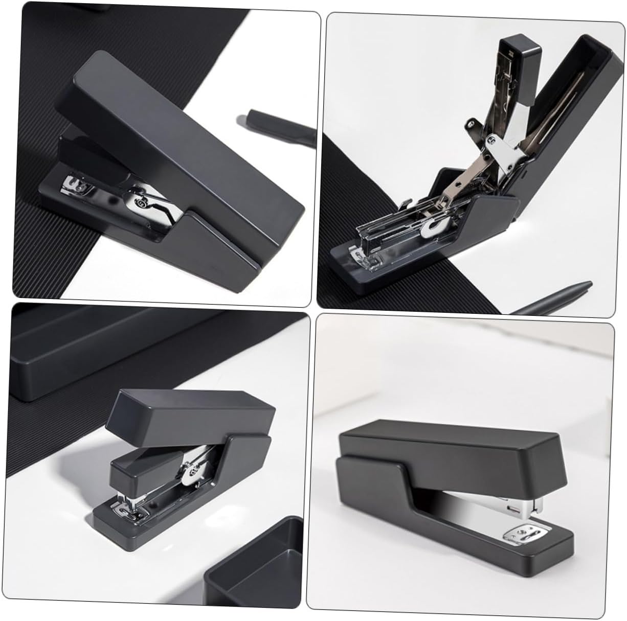 Homoyoyo Effortless Desktop Stapler 12-Sheet Capacity Portable Hand Stapler for Office Gadgets and Desk Essentials with Heavy Duty Function, Compact Design for Home and Student Use image 4