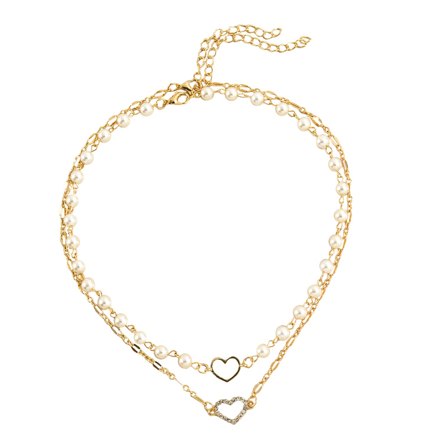 Shining Diva Fashion Stylish Multilayer Pearl Chain Pendant Necklace for Women and Girls (rrsd14560np), Gold (B0BXD4DM7S) Amazon Price History, Amazon Price Tracker
