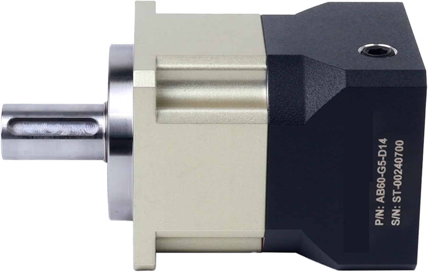 Planetary Gearbox Helical Gear Reducer Reduction Input Shaft 14mm IP65 Waterproof for 60mm Servo Motor(Ratio 5 to 1)