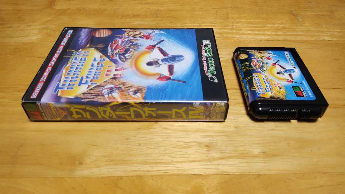 SEGA - MD サンダーフォースIV (箱、説明書付属) サンダーフォースⅣ』1992年／メガドライブ - レトロゲームの