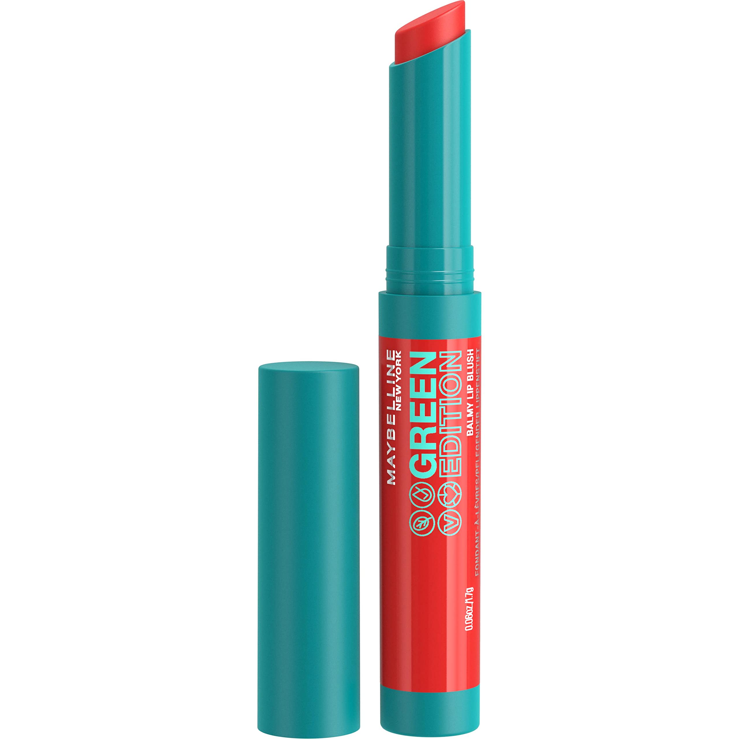 Maybelline New York Green Edition Bálsamo labial con color hidratante y cuidado al instante, Tono 03 Sunshine