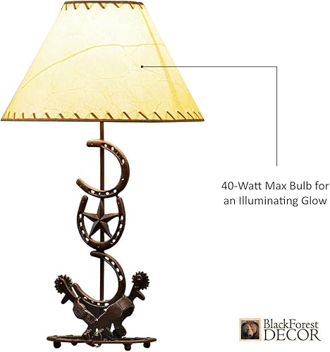 Vista 165 de BLACK FOREST DECOR Antler Lodge Uplight Lámpara - Lámpara rústica de Lodge con globo de vidrio sembrado