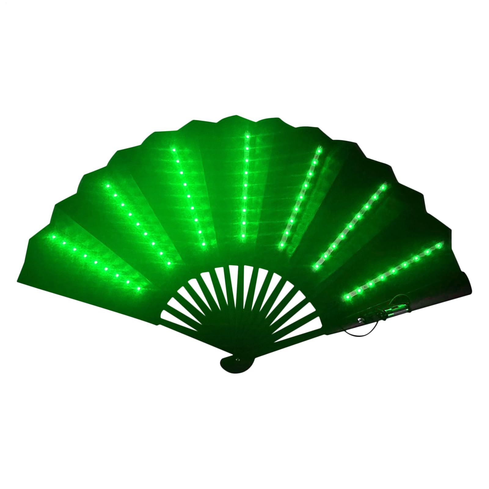 Light Up Rav-e Fan, Folding Handheld Fa-n, Light U-p Hand F-an, Led Handhe-ld, Portable With Light, L-ight Up Festival Folding, Travel Multipurpose Handheld Fa-n, Carnival Accessories