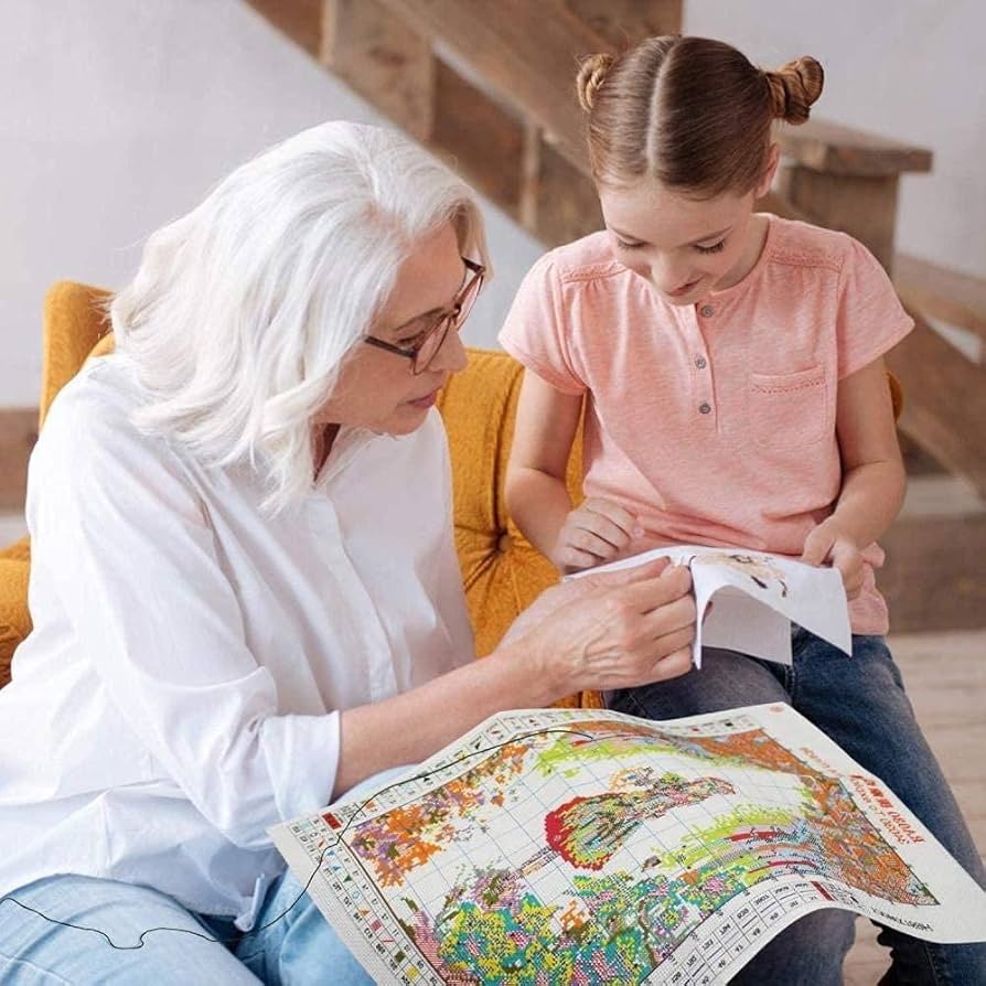 Amazon.co.jp: SJKL 刺繍クロスステッチキット、人気 図案印刷