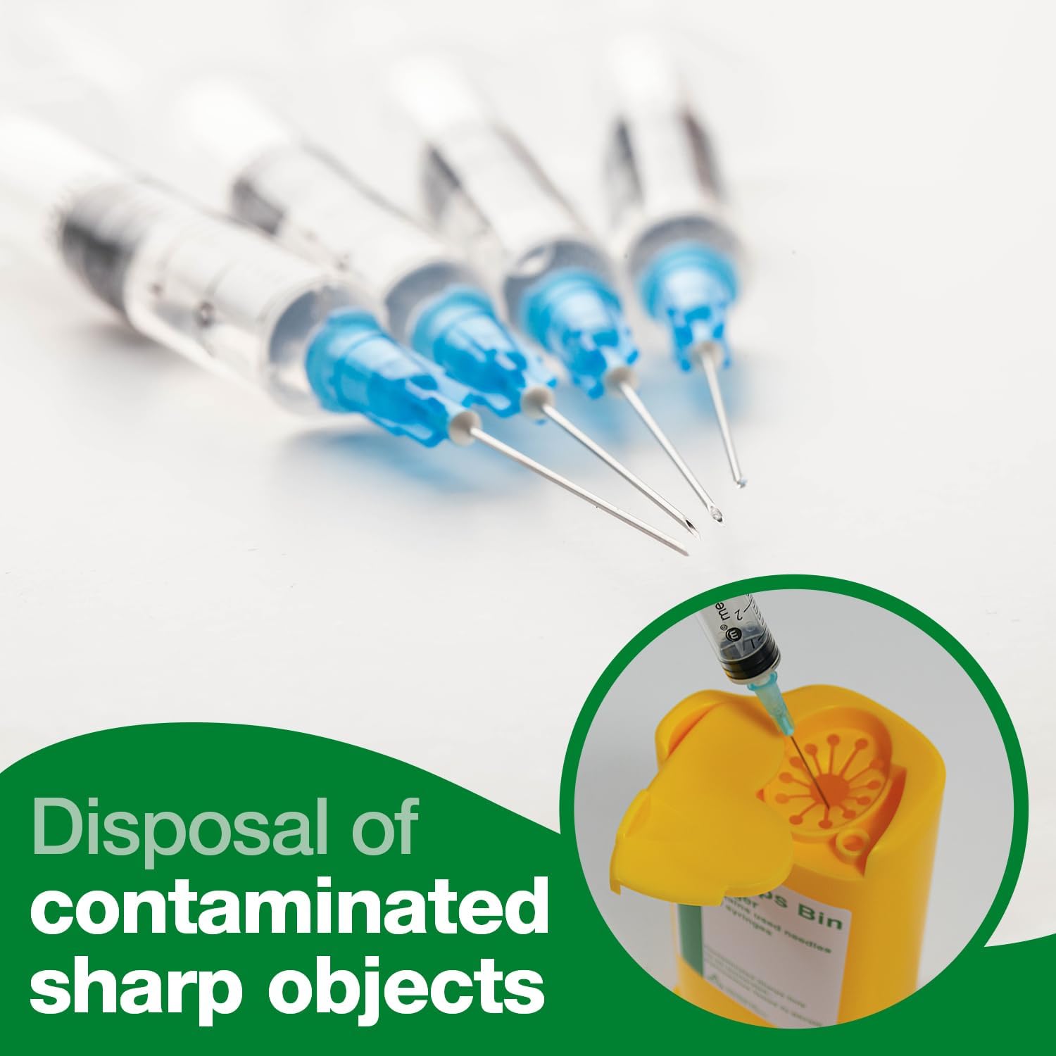 Safety First Aid Group Q2816 HypaClean Sharps Bin (0.35 Litre)
