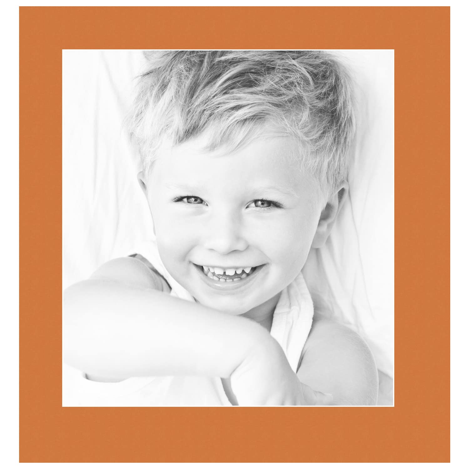 13x14 Tangerine / Octoberfest Custom Mat for Picture Frame with 9x10 opening size (Mat Only, Frame NOT Included)