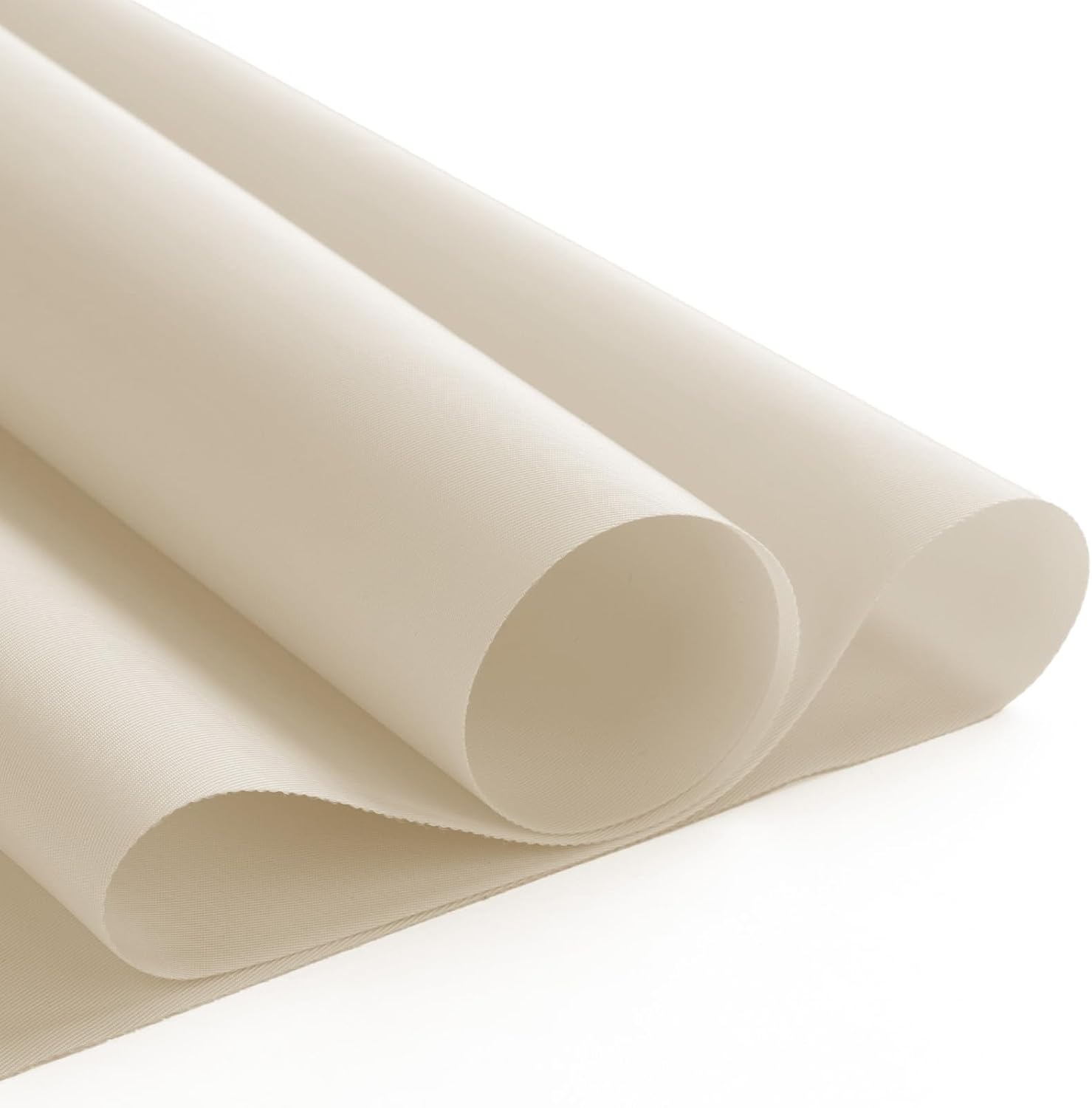 Nylon Fabric, 58"W 420D Waterproof Fabric 2 Yard Ripstop Nylon Material Outdoor Upholstery Twill Sewing Material for Patio Chair, Lining, Cushion, Purse, Tote Bag, Tent, Tarp Cover, DIY Project Ivory