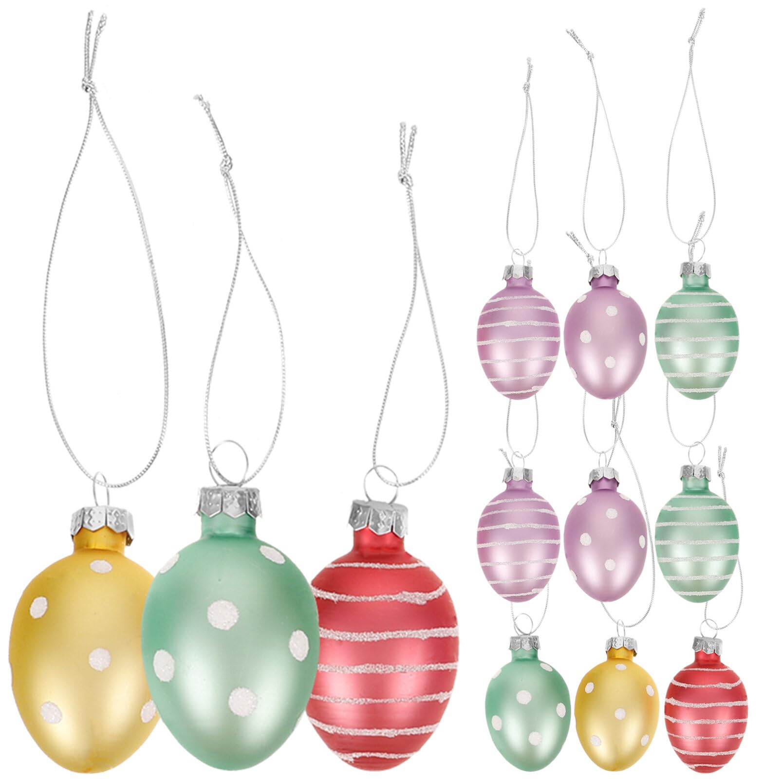 Luxshiny 12stücke Ostereier Aufhänger Dekorative Eier Für Ostern Fenster Und Wände Vielseitige Osterdeko Für Zuhause Und Feiern